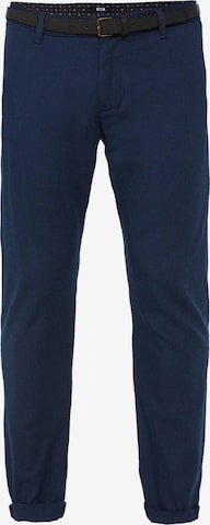 WE Fashion Chino Pants in Blue: front