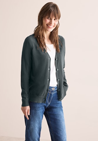 CECIL V-Neck Cardigan in Grün: Vorderseite