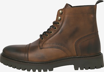 Bottines à lacets 'JFWenzo' JACK & JONES en marron : devant