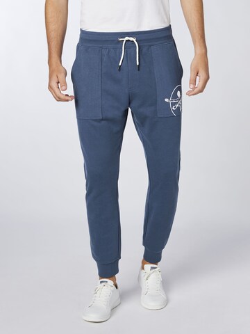 CHIEMSEE Tapered Pants in Blue: front