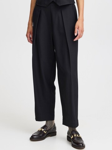 b.young Loose fit Pleat-front trousers 'MMMIDDE' in Black: front