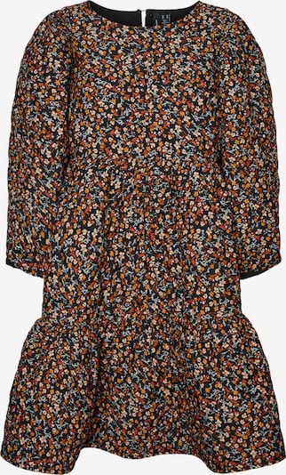 VERO MODA Kleid 'Leonora' in pastellgrün / pastelllila / orange / pastellorange / schwarz, Produktansicht
