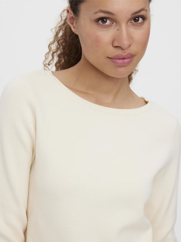 VERO MODA Sweater 'Gold Needle' in Beige
