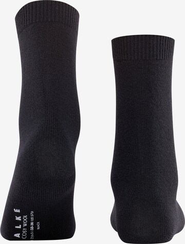 FALKE Sockor 'Cosy Wool' i svart