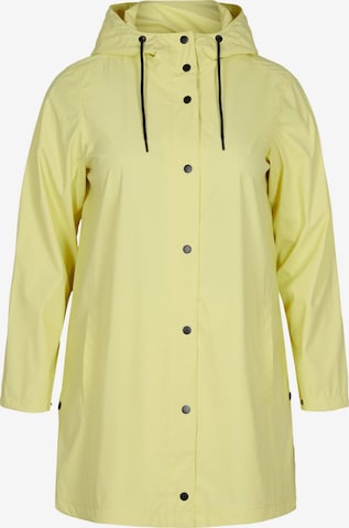 Zizzi Performance Jacket 'Carainy' in Yellow: front