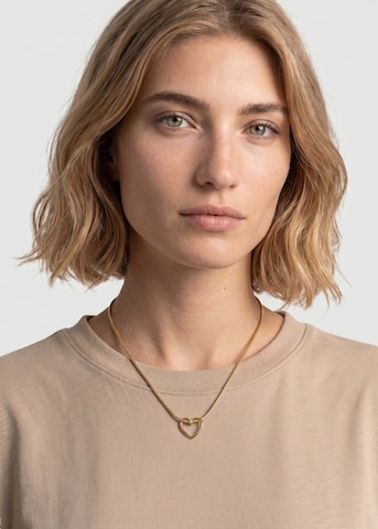 PURELEI Necklace 'Hearts Of Love' in Gold: front