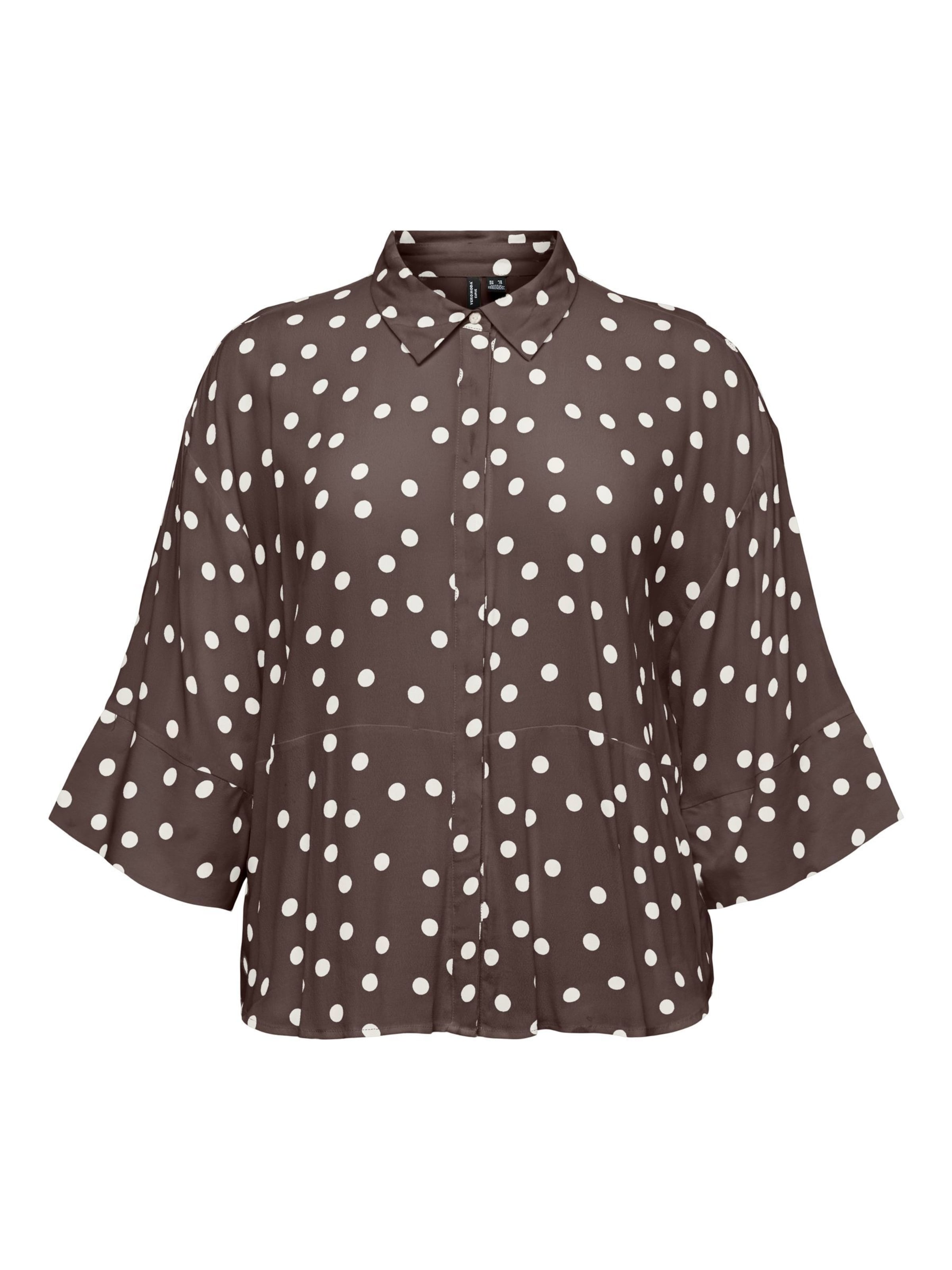 Vero Moda Curve Blouse in Bruin: voorkant