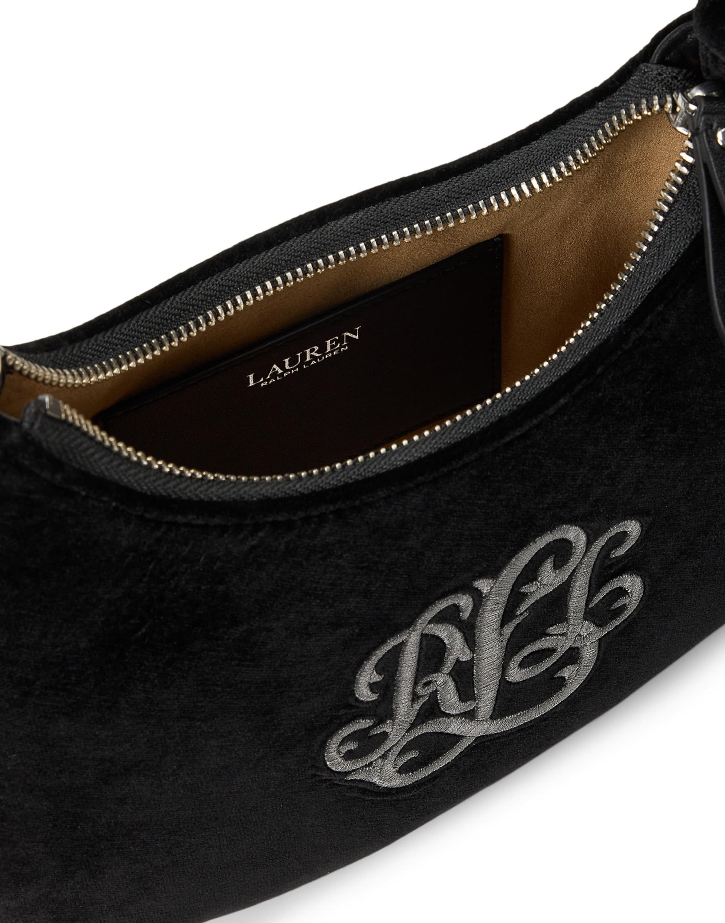 Borsa a spalla di Lauren Ralph Lauren in nero