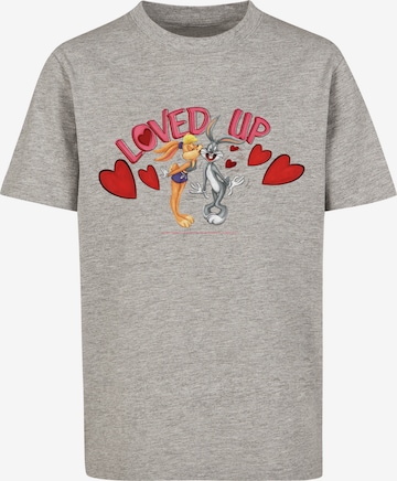 T-Shirt 'Looney Tunes Bugs Bunny And Lola Valentine's Day Loved Up' F4NT4STIC en gris : devant