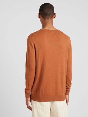 JACK & JONES Sweater 'JJEEmil' in Brown