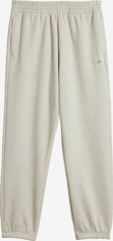 Effilé Pantalon de sport ADIDAS PERFORMANCE en beige : devant