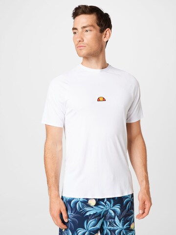 ELLESSE - Camiseta funcional en blanco: frente