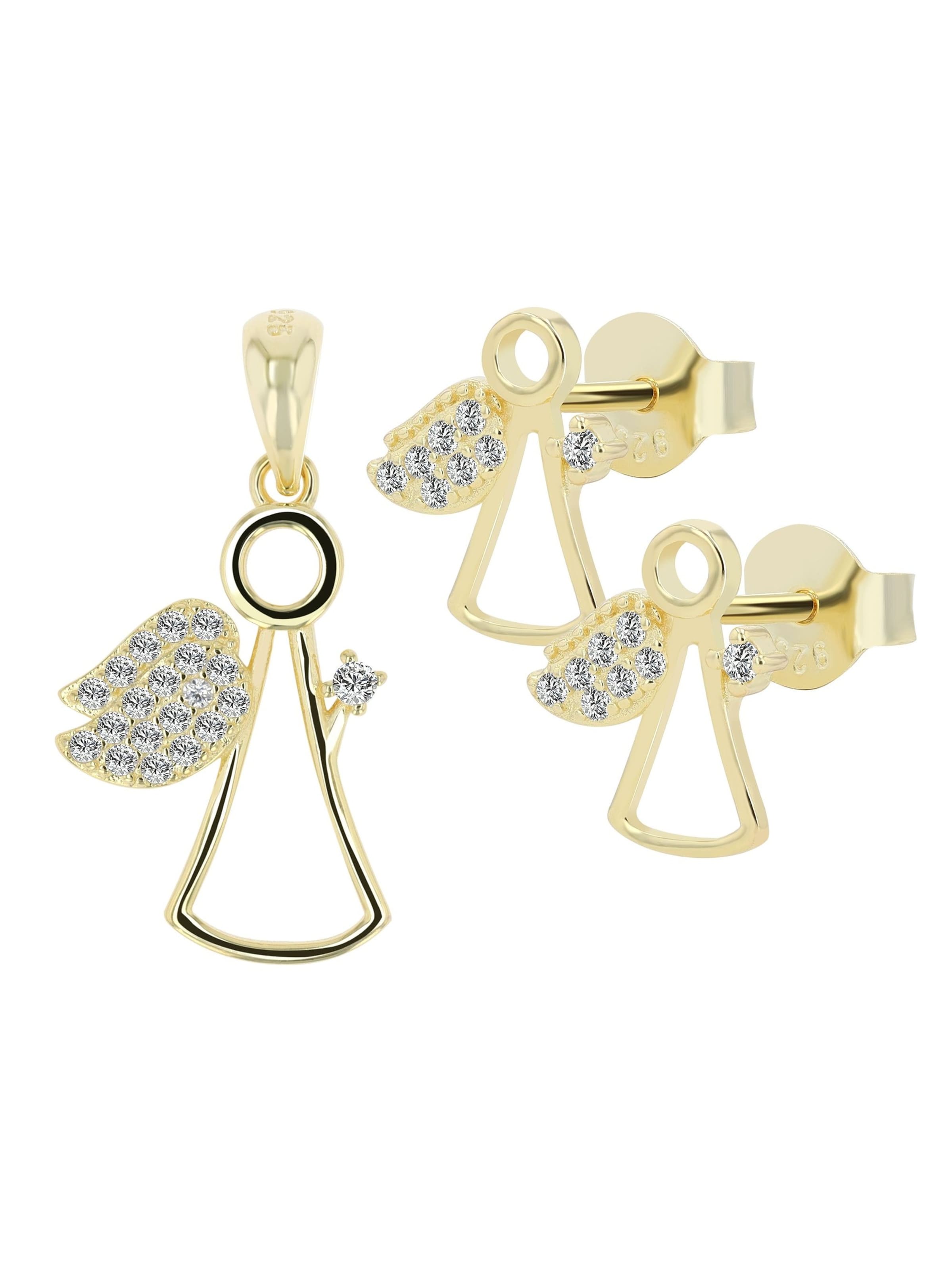 Akzent Schmuckset 'Edelstahl gold'‌‌‌‌ in Gold: Vorderseite
