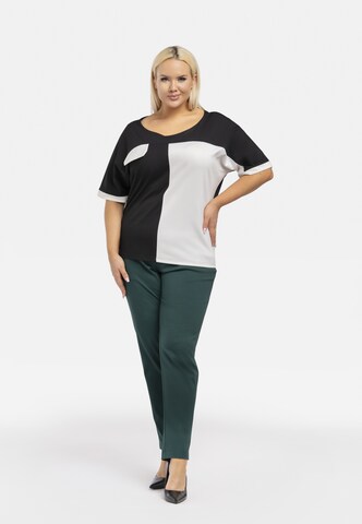 Karko Blouse ' TEYA ' in Zwart