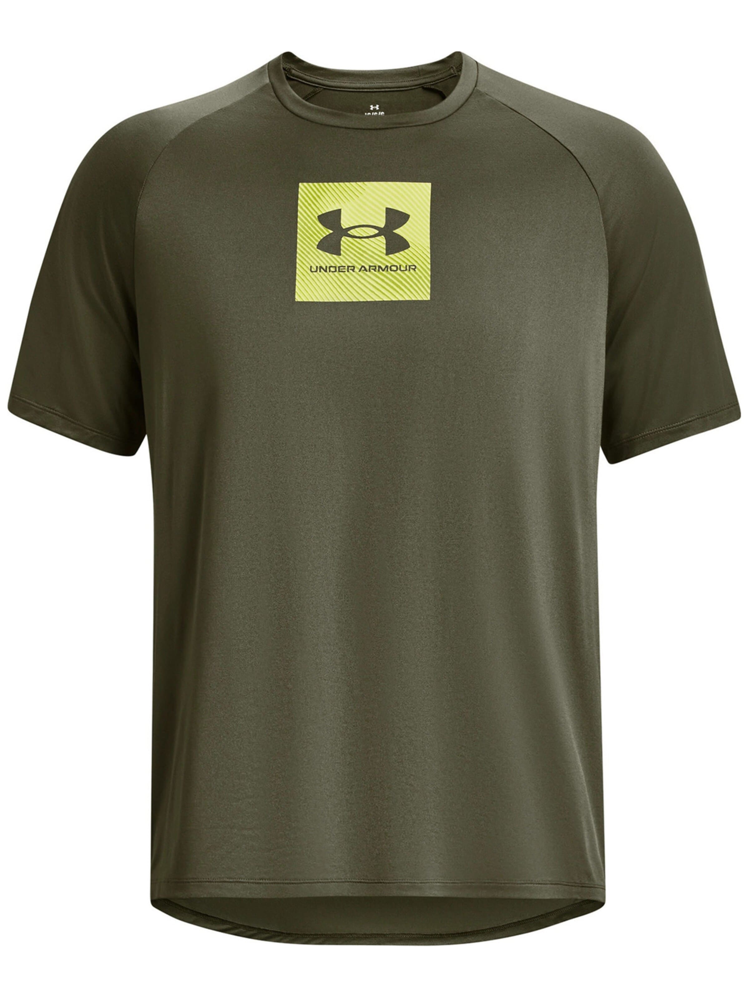 UNDER ARMOUR T-Shirt 'Under Armour Tech Print Fill Short Sleeve 1380785' en XS en vert, Vue avec produit