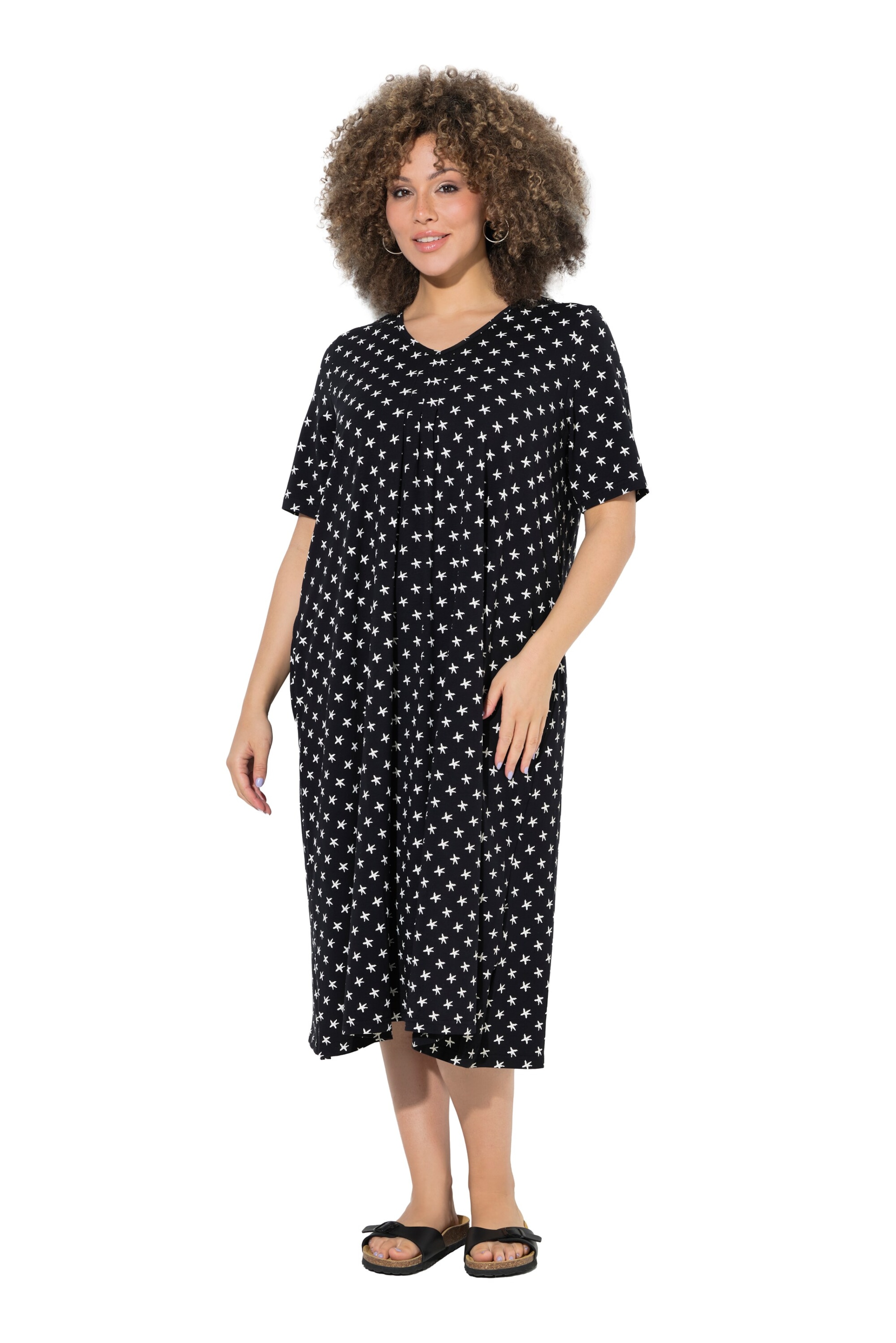 Ulla Popken Dress in Black: front