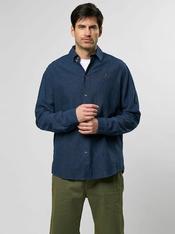 MCS Regular fit Overhemd 'Dean' in Blauw: voorkant