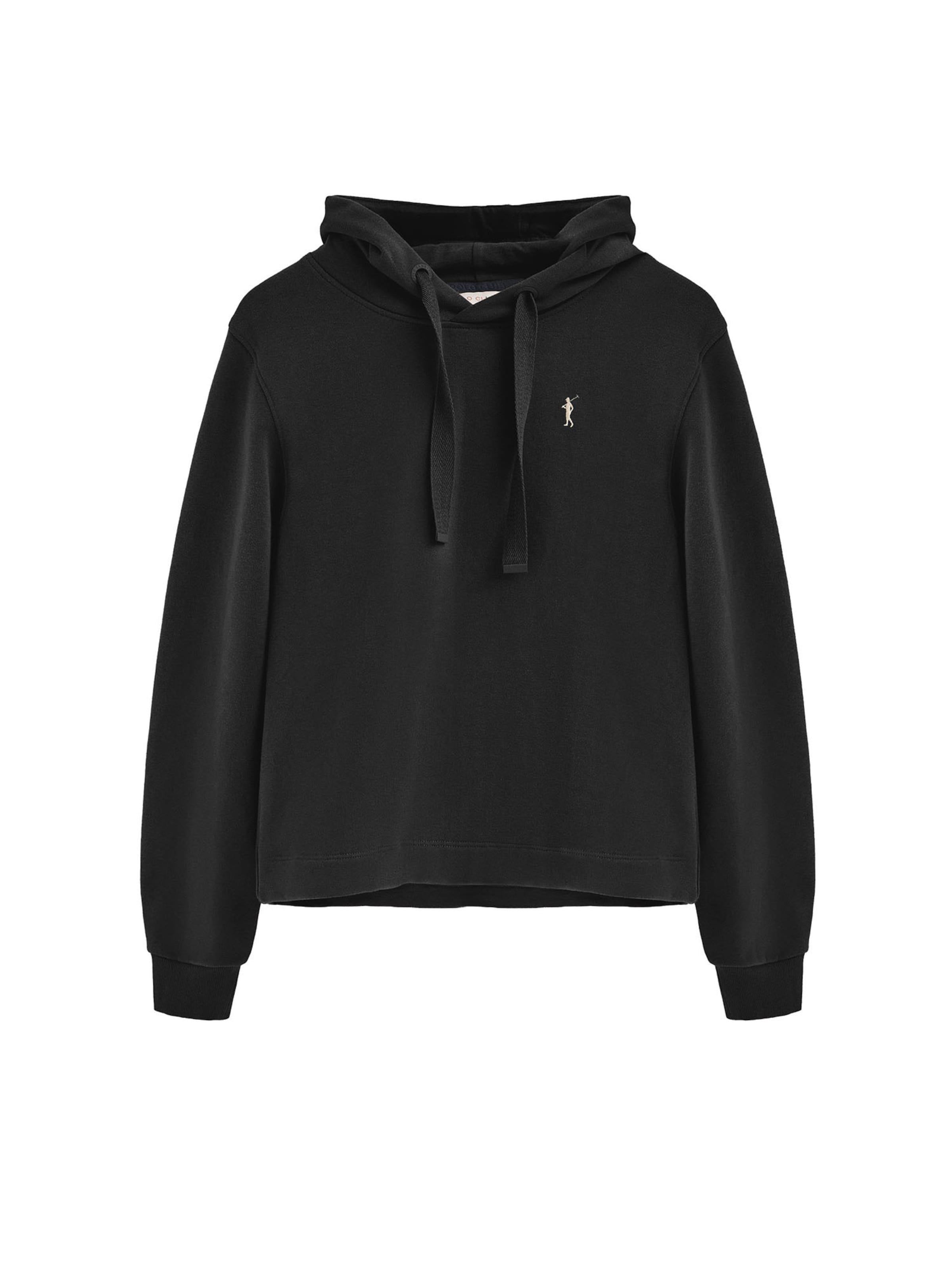 Polo Club Sweatshirt in Schwarz: Vorderseite