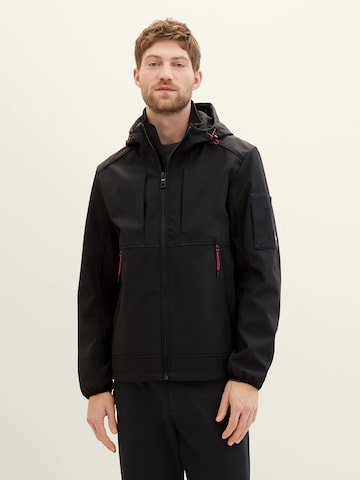 TOM TAILOR Between-Season Jacket in Black: front