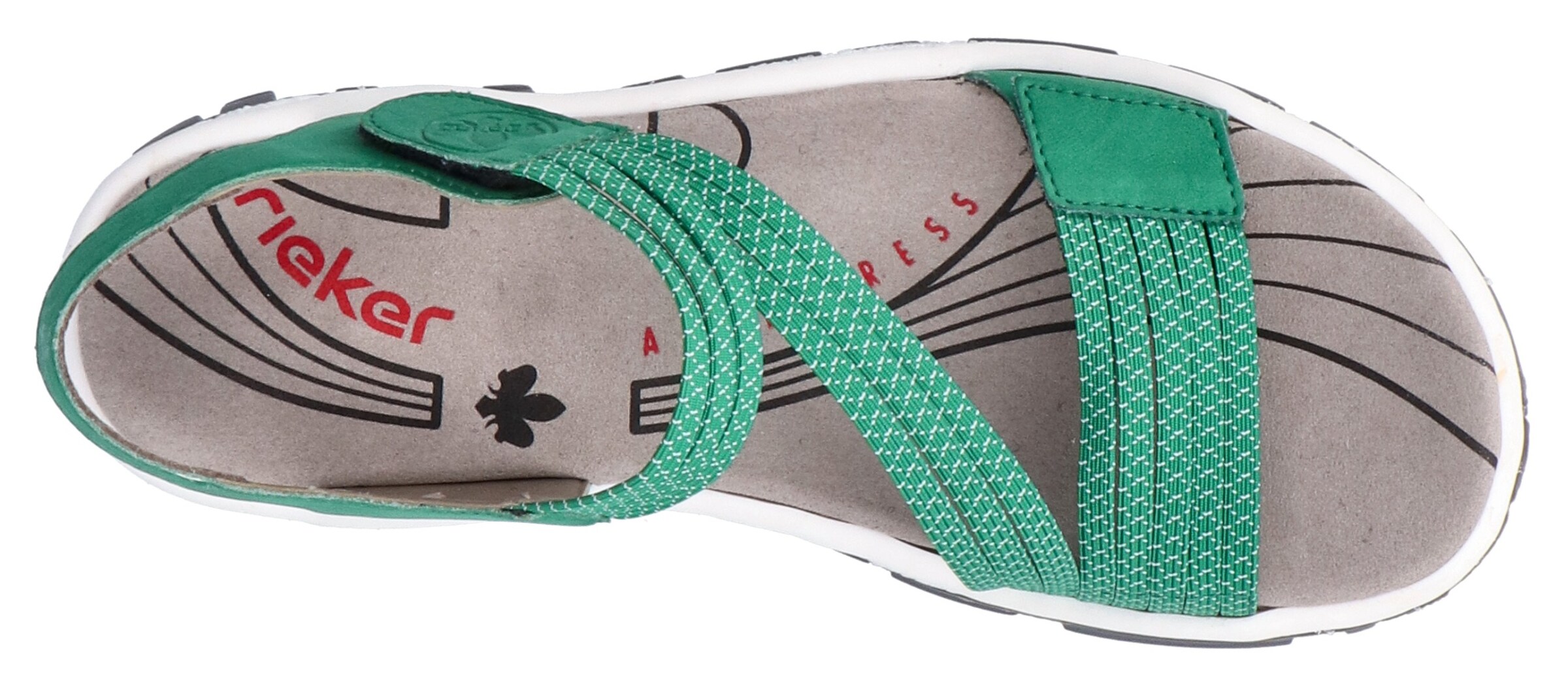 Sandales de randonnée Rieker en vert