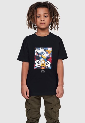 T-Shirt 'Disney 100 Mickey & Friends' Mister Tee en noir : devant