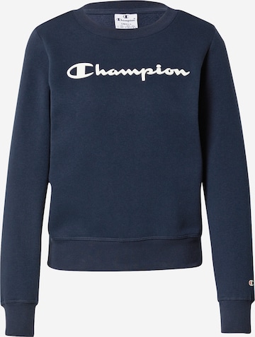 Bluză de molton de la Champion Authentic Athletic Apparel pe albastru: față