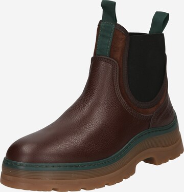 SCOTCH & SODA - Botas chelsea 'MAFFEI' em castanho: frente