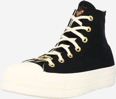 CONVERSE Baskets hautes en noir, Vue avec produit