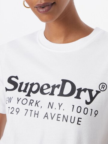 Superdry Shirt 'VINTAGE VENUE INTEREST' in White