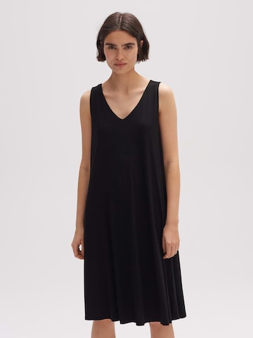 OPUS فستان صيفي 'Winga' بلون أسود: الأمام