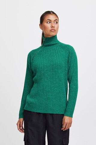 ICHI Sweater 'Ihnovo Ls11' in Green: front