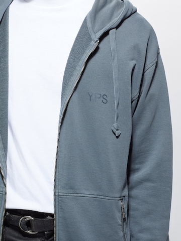 Young Poets Zip-Up Hoodie 'Joris' in Grey