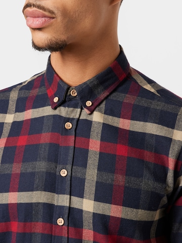 Kronstadt Slim fit Button Up Shirt 'Dean' in Blue