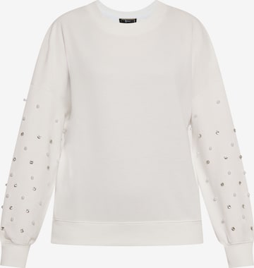 faina Sweatshirt in Wit: voorkant