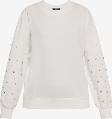 Sweat-shirt faina en blanc : devant