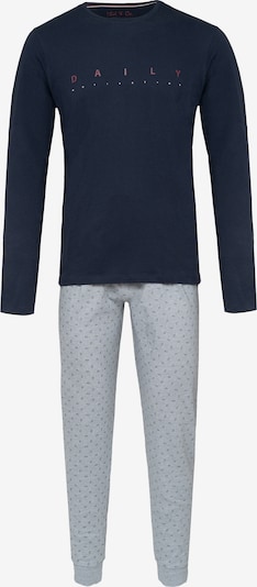 Phil & Co. Berlin Pyjama ' Cozy Comfort ' in navy / hellblau, Produktansicht