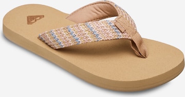 ROXY Zehentrenner 'Porto' in Beige: Vorderseite