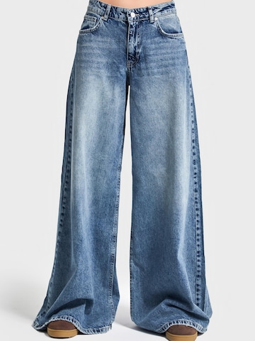 IT'S BASIC Wide leg Jeans 'Palazzo' in Blue
