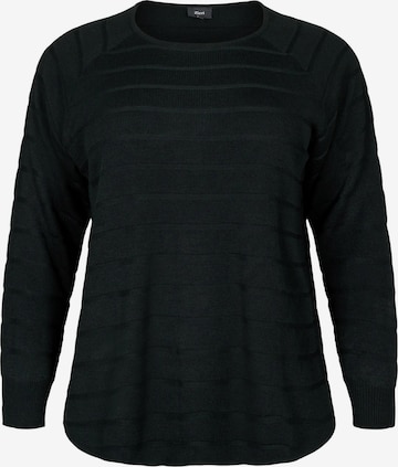 Zizzi - Pullover 'MAMELIA' em preto: frente