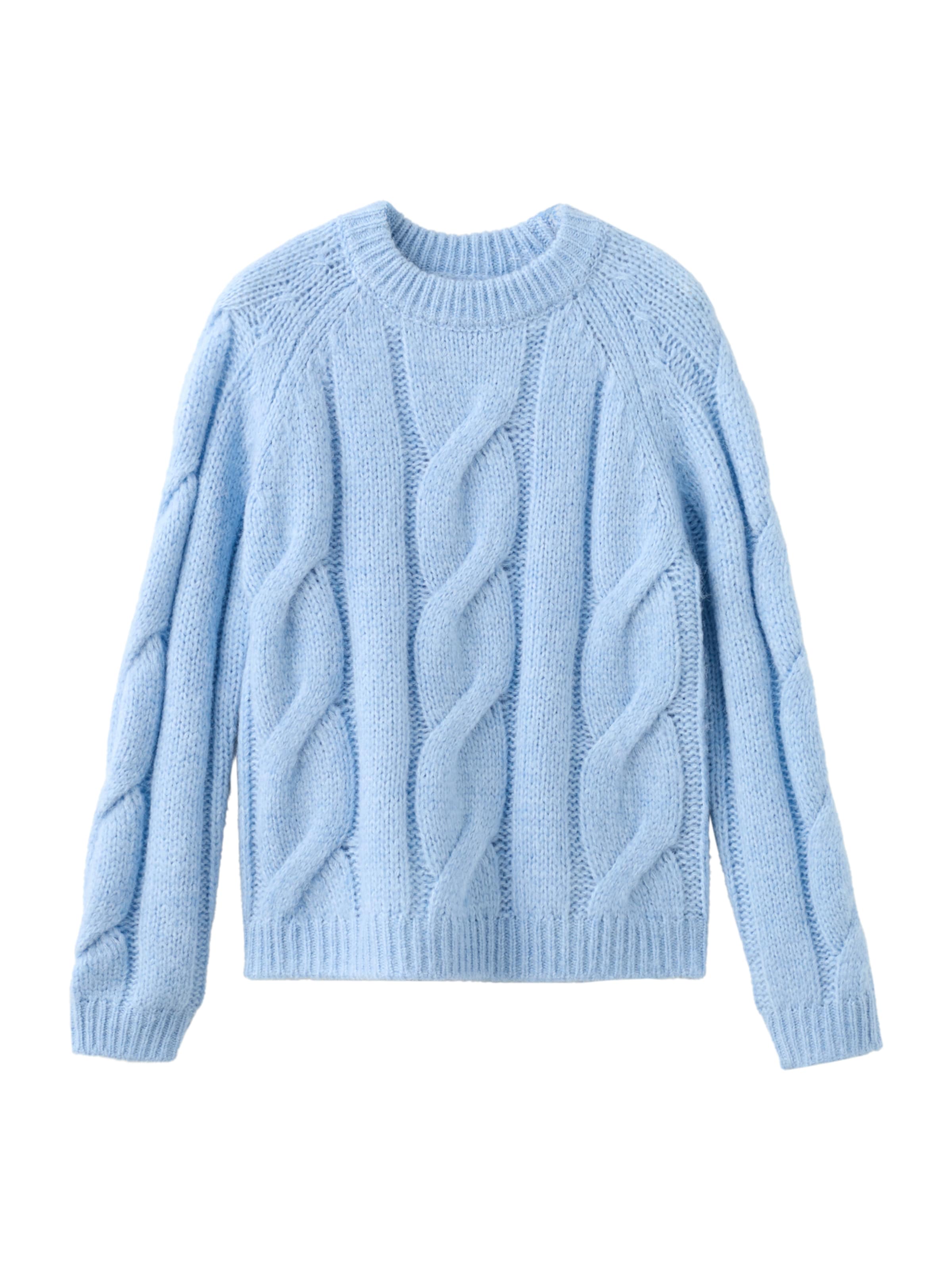 MANGO Svetr – modrá: přední strana
