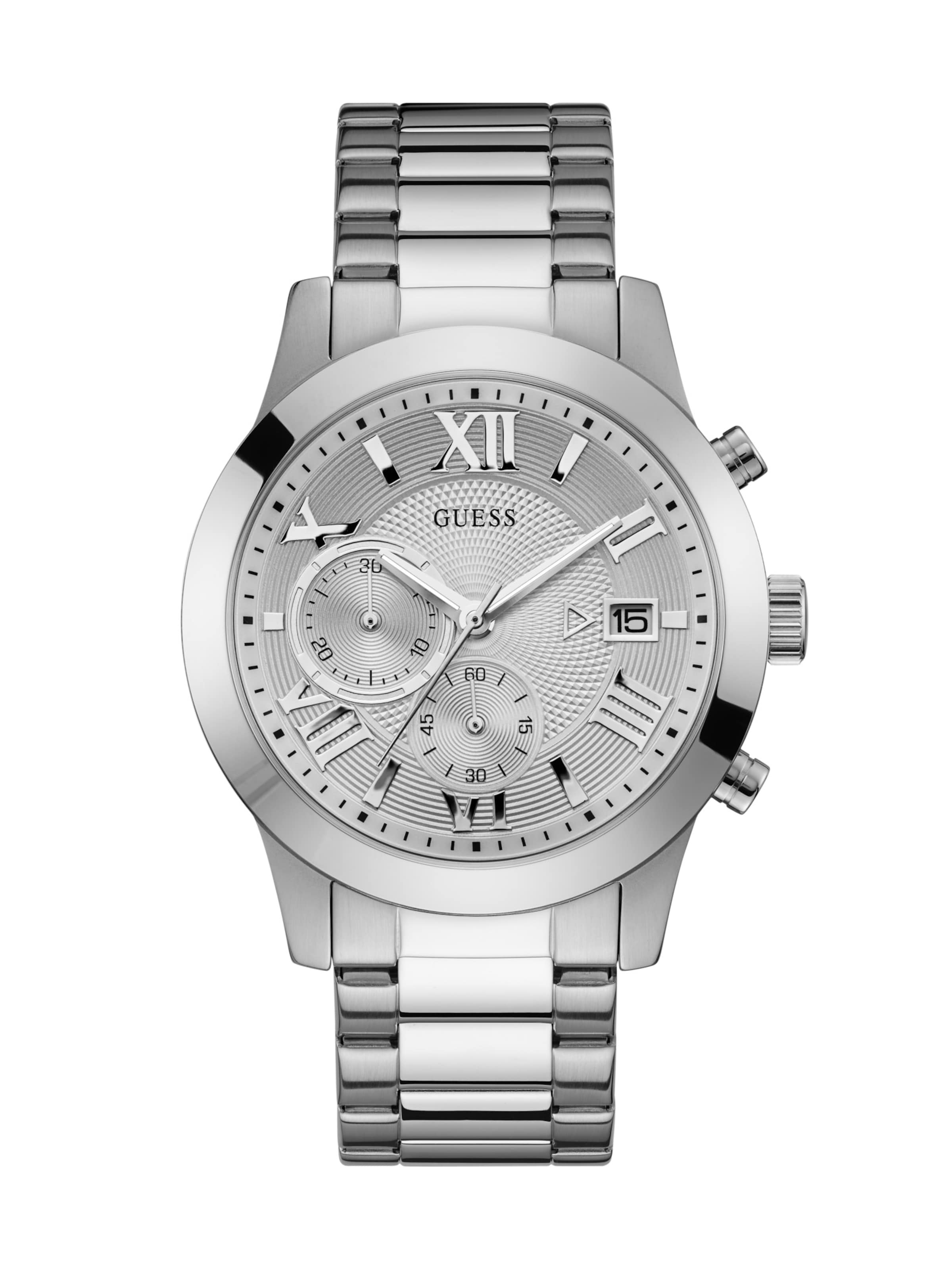 GUESS Uhr 'Atlas' in Silber: Vorderseite