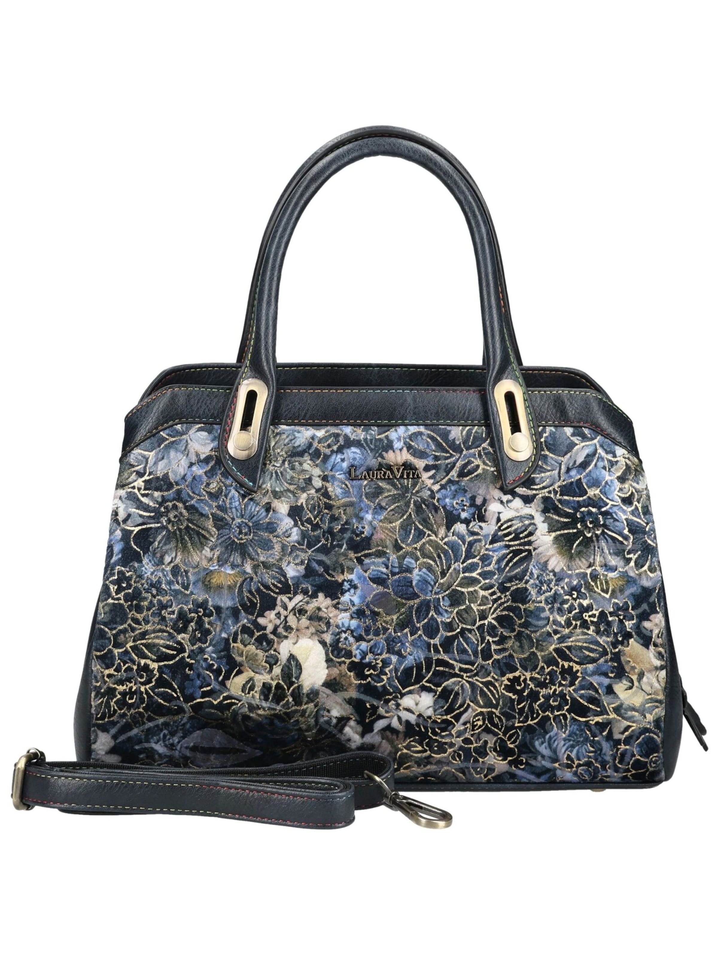 Laura Vita Handtasche in Blau: Vorderseite