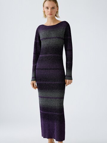 OUI Knitted dress in Purple: front