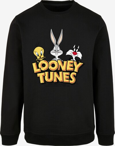 F4NT4STIC Sweat-shirt 'Looney Tunes Group Faux Pocket' en mélange de couleurs / noir, Vue avec produit