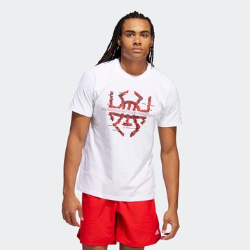 T-Shirt fonctionnel 'D.O.N. Issue #4 Future Of Fast' ADIDAS PERFORMANCE en blanc : devant