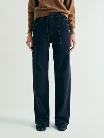 Scalpers Широкий Джинсы 'Japan' в Синий