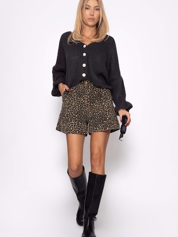 SASSYCLASSY Oversizestrickjacke‌‌‌‌‌‌ in Schwarz