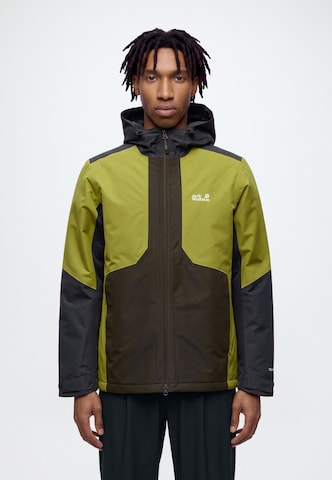 JACK WOLFSKIN Яке Outdoor 'STONETRAIL' в зелено: отпред