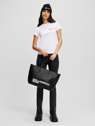 KARL LAGERFELD JEANS Tričko – bílá