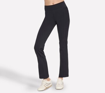 SKECHERS Boot cut Workout Pants in Black: front